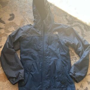 The North Face Blue and Gray Hooded Jacket